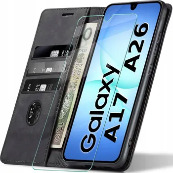 Pouzdro na mobilní telefon Flipové pouzdro Koanni pro Samsung Galaxy A17 5G, Galaxy A26 černé