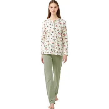 Dámské pyžamo Dámské pastelové květinové pyžamo Vamp 21352 velikost L