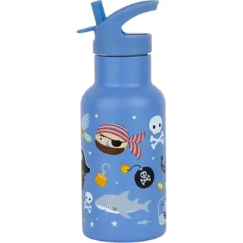 Láhev A Little Lovely Company - nerezová láhev na pití, 350 ml - piráti