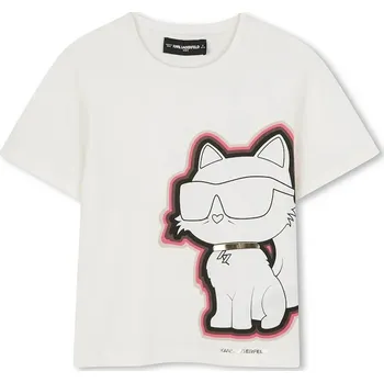 Chlapecké tričko Dětské bavlněné tričko Karl Lagerfeld bílá barva, Z30946 Z30946.86.108 00X, vel. 102
