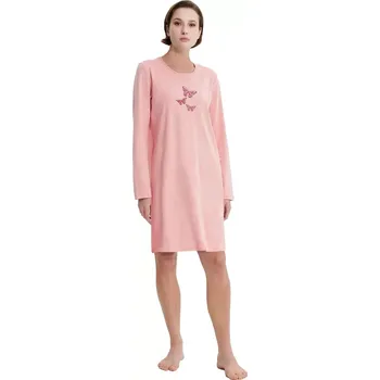 Dámská móda Vamp - Noční košile s dlouhými rukávy 19513 velikost S