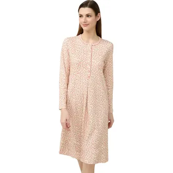 Dámská noční košile Dámská bavlněná noční košile pro těhotné a kojící maminky Vamp 23331 pink tan velikost XL