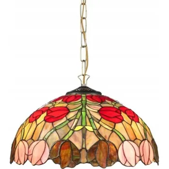 Závěsná lampa Retro, styl TIFFANY, 2 světelné body, patice E27