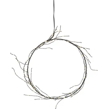 Vánoční dekorace Černá světelná dekorace s vánočním motivem ø 24 cm Nike – Star Trading ID_1361243