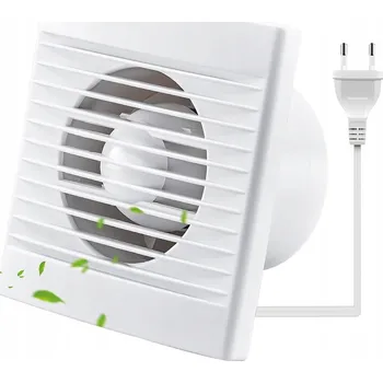 Domácí ventilátor KOUPELNOVÝ VENTILÁTOR DOMÁCÍ TICHÝ NÁSTĚNNÝ 100mm