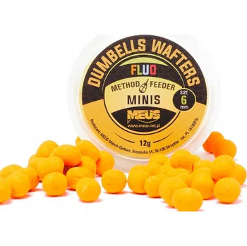 Boilies ČINKY MEUS WAFTERS FLUO 6mm POMERANČ MAKRELA
