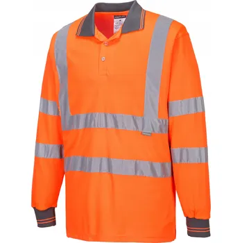 Pracovní obuv Polokošile s dlouhým rukávem PORTWEST S277 oranžová 4XL