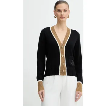Dámský svetr Vlněný kardigan Luisa Spagnoli 100239 černá 99X, vel. M
