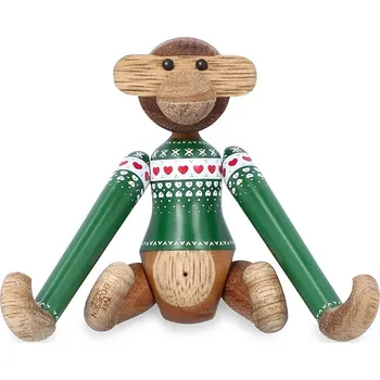 Dekorativní figurka Kay Bojesen Monkey Christmas Jumper 9,5 cm 39803 vícebarevná MLC