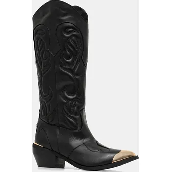 Jezdecká obuv Westernové kožené boty Just Cavalli 79RA3S59ZPB20899 černá 99X, EUR 40