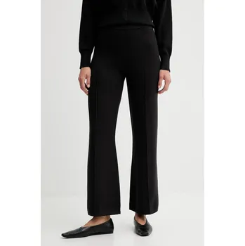 Dámské kalhoty Kalhoty Calvin Klein dámské, černá barva, high waist, LV044D368G 99X, vel. S