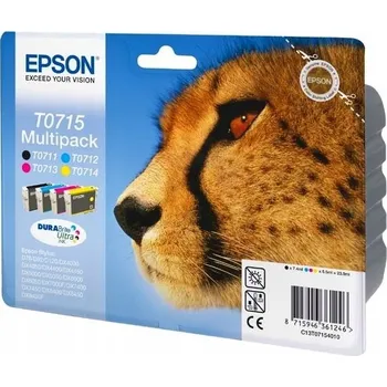 Fotografická inkoustová kazeta Epson EPSON T0715 Multipack C13T071540 8715946361246 trojbarevná (azurová, purpurová, žlutá)