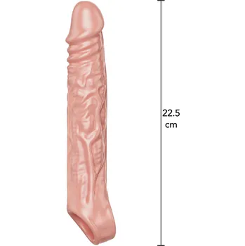 ToyJoy Get Real Extension Sleeve XLarge - Light skin tone