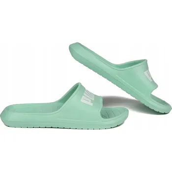 Dámské pantofle Puma Divecat v2 nazouváky k bazénu na pláž zelené 374823 20 VEL. 40,5