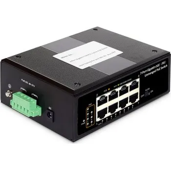 Switch DIGITUS Professional Industrial 7-port Gigabit PoE+ switch with 1x PD port