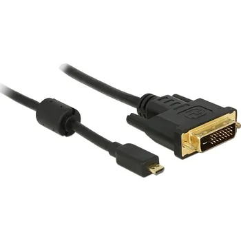 Video kabel Delock HDMI kabel Micro-D samec > DVI 24+1 samec 1 m