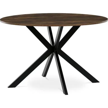 Jídelní stůl Autronic Twis HT-F4120OLW Jídelní stůl kulatý 120x120cm, staré dřevo