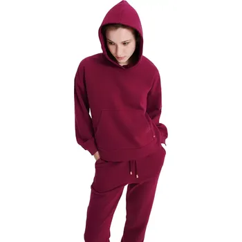 Dámská móda Vamp - Jednobarevná mikina s kapucí 19375 velikost M