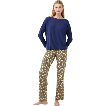 Dámská móda Dámské pyžamo Vamp s potiskem slona velikost S