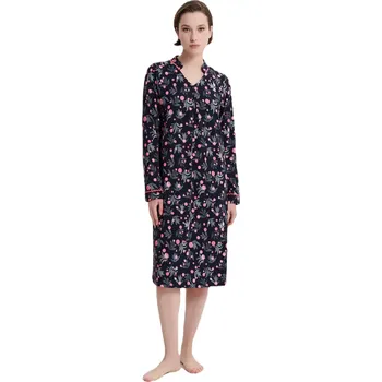 Dámské noční prádlo Vamp - Noční košile s dlouhým rukávem 19122 velikost S