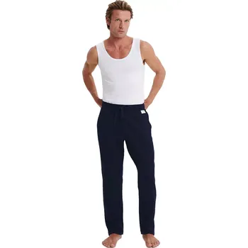 Vamp pánské bavlněné tepláky s kapsami 19306 tm.modré velikost M