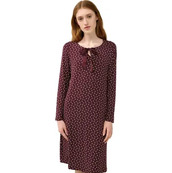 Dámská noční košile Dámská noční košile s puntíky a mašlí Vamp 23034 red windsor velikost M