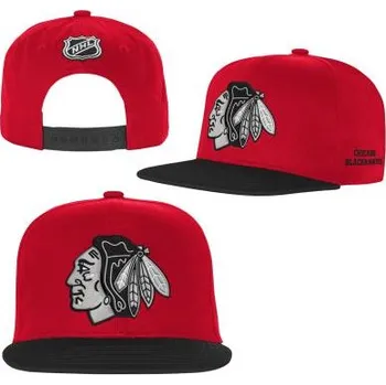 Kšiltovka Outerstuff Dětská kšiltovka Chicago Blackhawks Essentials Flatbrim Snapback