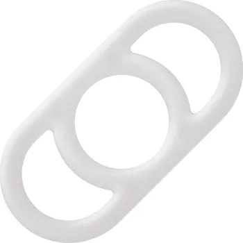 CalExotics Alpha Liquid Silicone Commander Ring - White