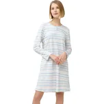 Dámská bavlněná noční košile se skandinávským vzorem Vamp 23305 blue cloud velikost XL