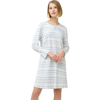 Dámská noční košile Dámská bavlněná noční košile se skandinávským vzorem Vamp 23305 blue cloud velikost XL