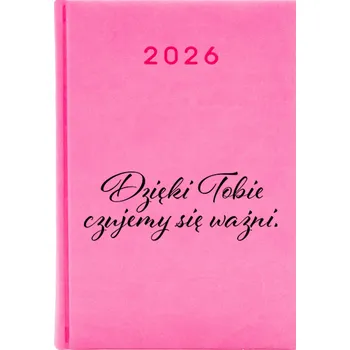 Kalendář Knižkový kalendář 2026 A5 FunnyCase růžový