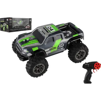 RC model auta Teddies Auto RC pick up terénní plast 25cm 2,4GHZ na baterie šedo-zelený