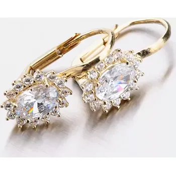 Náušnice Dámské náušnice zářivé se zirkony 12-524