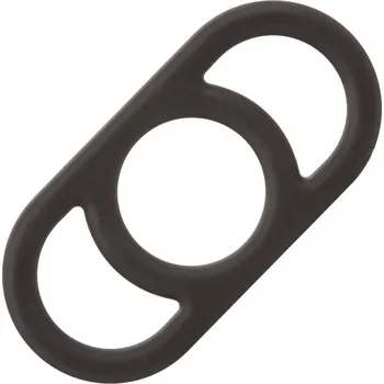 CalExotics Alpha Liquid Silicone Commander Ring - Black