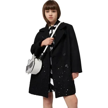 Dámský kabát Dětský kabát Karl Lagerfeld Z30604.114.150 černá 99X, vel. 114