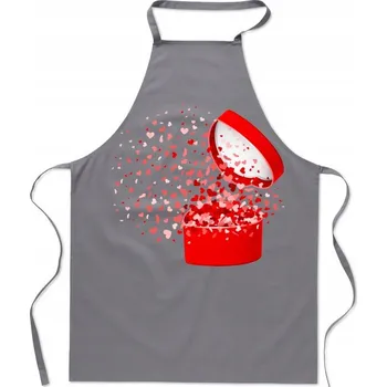 Kuchyňská zástěra KUCHYŇSKÁ ZÁSTĚRA NA VALENTÝNA SLADKÁ SRDCE DÁREK