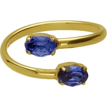 Prsten Victoria Cruz A4503-08DA - stříbrný nastavitelný prsten - pozlacený