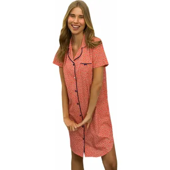 Dámská noční košile Dámská celopropínací noční košile Vamp16339 velikost M