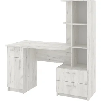 Psací stůl Psací stůl FAVORIT Barva: dub kraft - bílý