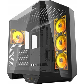 PC skříň DarkFlash DY470 počítačová skříň ATX Midi Tower 4 herní ventilátory