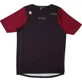 cyklistický dres Troy Lee Designs x SRAM Skyline pánsý dres krátký rukáv Radioscape Black/Berry vel. S