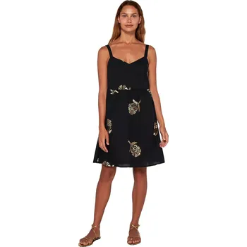 Dámská móda Vyšívané letní šaty Vamp bez rukávů 20456 černé velikost L