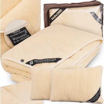 Povlečení SADA POVLEČENÍ 4dílná sada 100% VLNA MERINO, antialergenní, prodyšné, 140x200