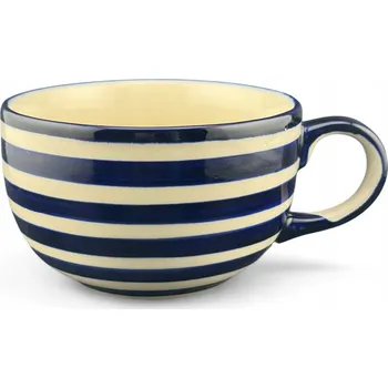 Šálek velký, hrnek 450 ml Proužky dek. 103B Ceramika Bolesławiec