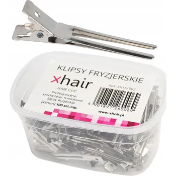 Sponky do vlasů xhair 100 ks stříbrné