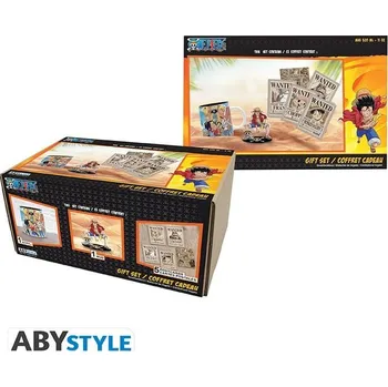 Dárkový set One Piece - Hrnek, figurka a set pohlednic