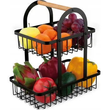 Obraz Kovový košík na ovoce, hnědý