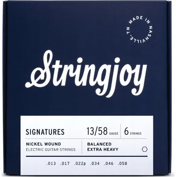 Příslušenství pro strunný nástroj Struny pro barytonovou elektrickou kytaru Stringjoy SIGNATURES 12-58
