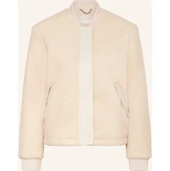 Dámský blejzr Milano Italy Dámská Buklé Bunda, krémová, 42