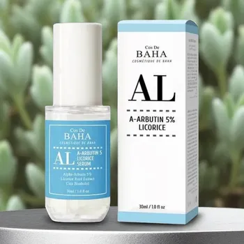 Pleťové sérum COS DE BAHA - Alpha Arbutin Licorice Serum - Sérum s alfa arbutinem a lékořicí - 30 ml